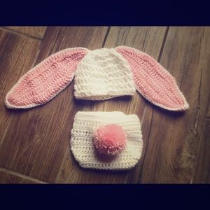 Baby bunny photo prop outfit